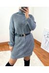 PULL LONG TORSADE 1020 GRIS