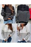 PACK 2 STRIPED SWEATERS ZIP 5122