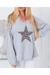 T-SHIRTS ETOILE MOTIF LEOPARD 9648 GREY