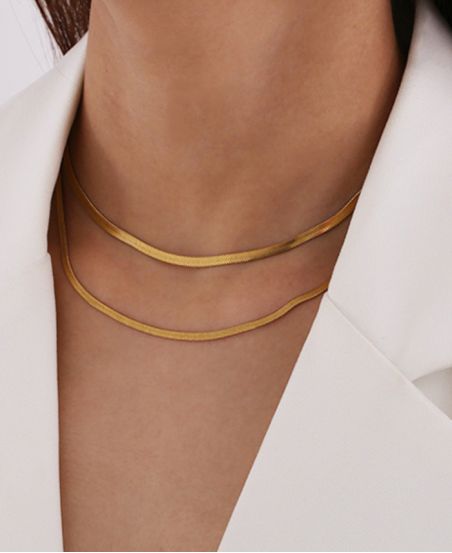 COLLIER MULTICOUCHE P46547 GOLD COLOR