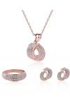 CONJUNTO DE JOYAS DE ORO ROSA