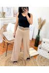 OVERSIZED FLUID TROUSERS WITH ELASTIC WAISTBAND 6653 CAMEL