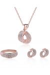 CONJUNTO DE JOYAS DE ORO ROSA