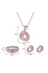 ENSEMBLE DE BIJOUX OR ROSE