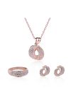 CONJUNTO DE JOYAS DE ORO ROSA