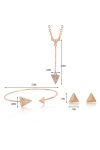 ENSEMBLES DE BIJOUX EN TRIANGLE COULEUR OR