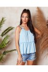 TIE-UP SUSPENDER TOP 21101 SKY BLUE