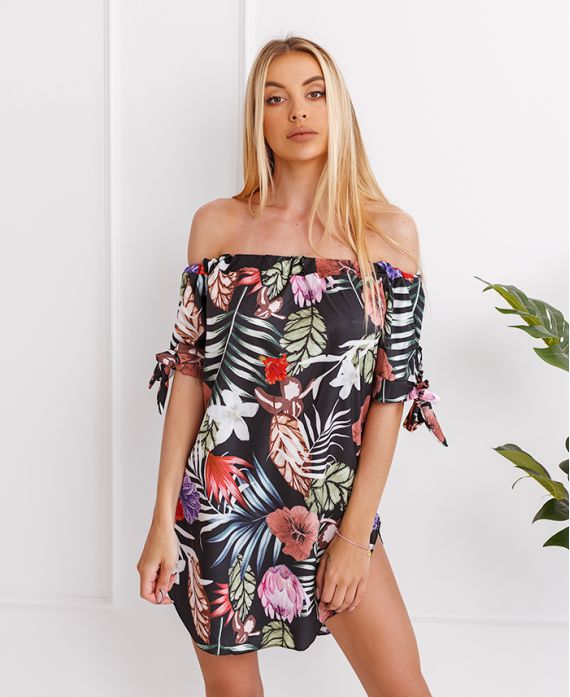 ROBE TUNIQUE FLOWER 6719I1 NOIR