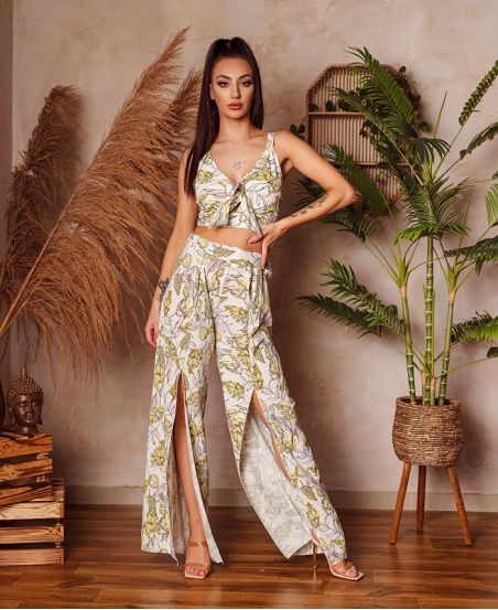 ENSEMBLE TOP + HOSE 1138 WEIß