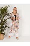 KIMONO LARGO TROPICAL 6720I2 BLANCO