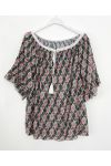 BOHEMIAN OVERSIZED TUNIC M33 BLACK