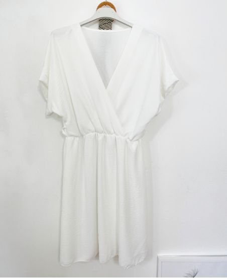 Biała sukienka + Elastyczny pas M46