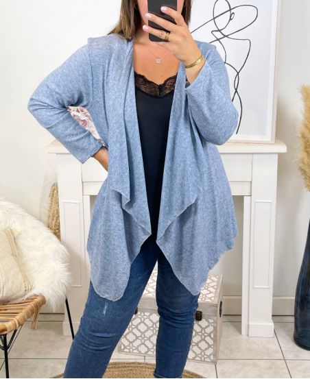 GRANDE TAILLE GILET CASCADE 18130 GRIS