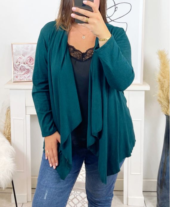 PLUS SIZE CASCADE VEST 18130 MILITARY GREEN