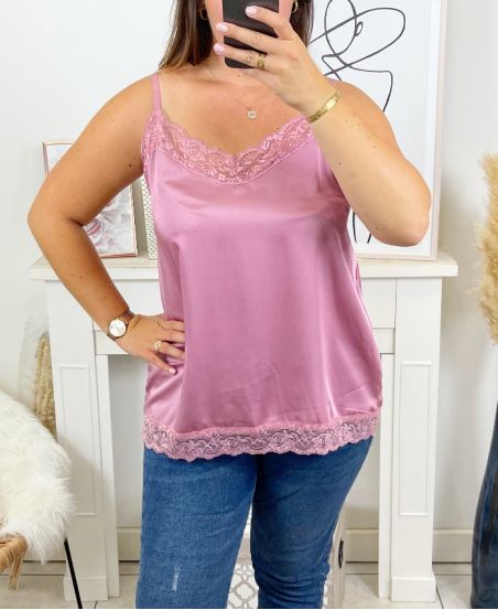 PLUS SIZE CAMISOLE TOP 9371M1 PINK