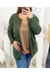 LARGE SIZE VEST 2 POCKETS MESH 22004 MILITARY GREEN
