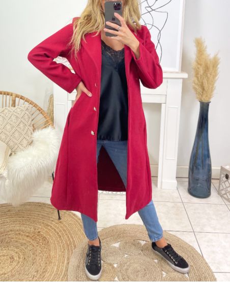 CHIC LONG COAT B3431 RED