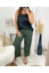 LARGE SIZE FLUID PANTS 2263 MILITARY GREEN