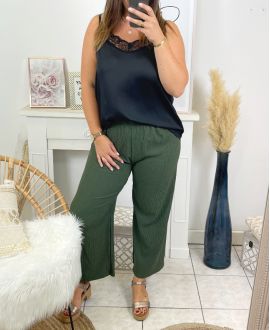 LARGE SIZE FLUID PANTS 2263 MILITARY GREEN