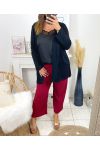 GRANDE TAILLE PANTALON FLUIDE 2263 BORDEAUX